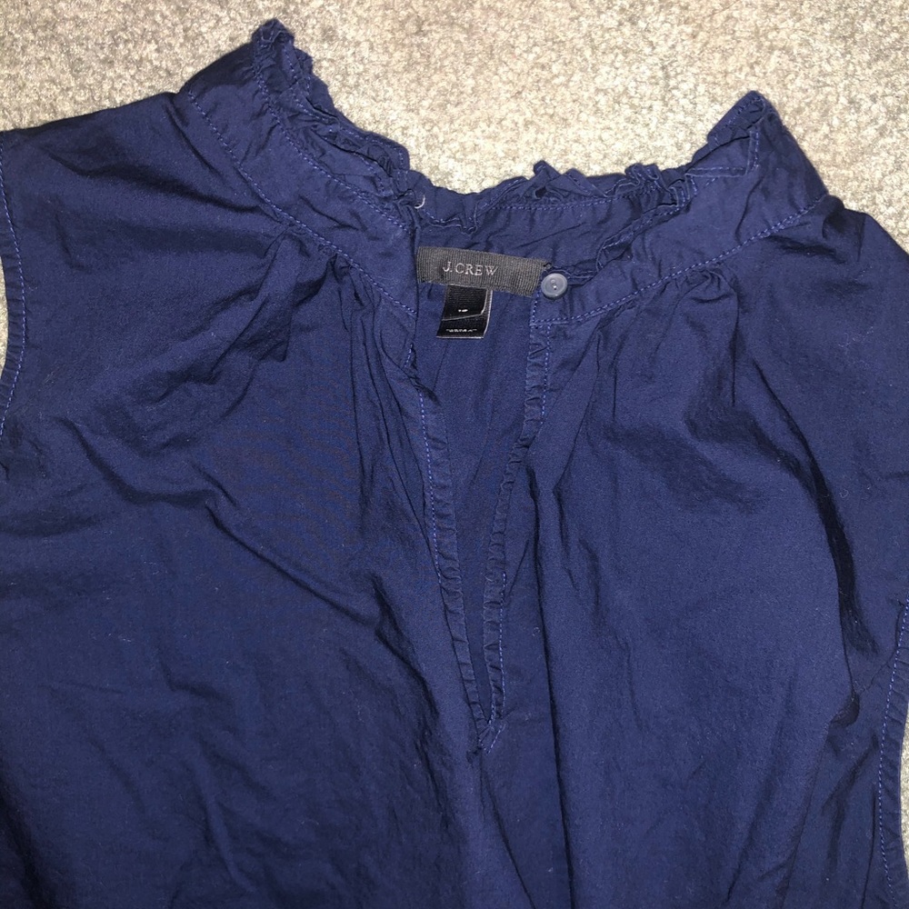 J crew Ruffle Tank - Picture 2 of 3